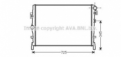 AVA QUALITY COOLING cr2105 -  Радиатор, охлаждение двигателя